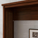 Ball & Cast Queen Size Murphy Bed W/Desk,Horizontal Hidden Wall Bed W/Gas Struts,Space-Saving Murphy Bed Cabinet for Home Office,Apartment,Guest Room,Walnut Ball & Cast