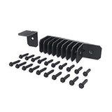 Ozco 51717 Ironwood 2-inch Rafter Clips, Black Galvanized Steel, Hardware Included (10 per Pack) Ozco Building Products