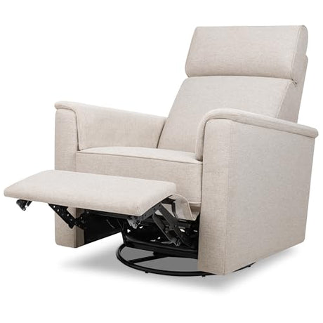 Namesake Willa Plus Power Glider Recliner w/Power Headrest in Performance Beach Eco-Weave, Water Repellent and Stain Resistant, Greenguard Gold and CertiPUR-US® Certified NAMESAKE