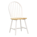 COASTER Hesperia Windsor Dining Side Chairs Natural Brown and White (Set of 4) Coaster Home Furnishings