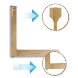 DS-HOMEPORT Wood Round Coffee Table for Living Room, 2 Tier Circle Rustic Coffee Table with Storage, Coffee Table for Apartment, Easy Assembly (Light Brown,35" Dx35 Wx18 H) DS-HOMEPORT