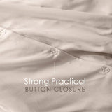 Hearth & Harbor Twin Size Duvet Cover & Bed Sheet Set Linen, 5 Piece Soft Double Brushed Twin/Twin XL Bedding Set, Includes Duvet Cover, Flat Sheet, Fitted Sheet, Pillowcases and Pillow Shams Hearth & Harbor