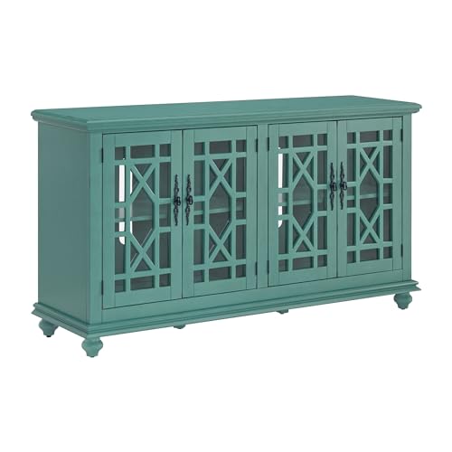 Martin Svensson Home Elegant TV Stand, 63" W x 35" H, Antique Teal Martin Svensson Home