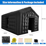 AKSPORT Inflatable Nightclub - Inflatable Party Tent for Adults with 2 Side Doors– Ideal for Music Festivals, Weddings, Raves, Corporate Events (Includes Blower & Repair Kit) AKSPORT