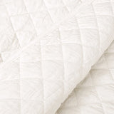 Lush Decor Ava Quilt Diamond Pattern Solid 3 Piece Oversized Bedding Blanket Bedspread Set - King - White Lush Decor