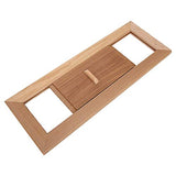 Air Ventilation Panel, Cedar Wood Adjustable Steam Room Sauna Room Air Vent Slab, Air Vent Grille Sauna Accessory, Used for Ventilation Plate In Sauna or Steam Room, 13.4x5.1x0.4 Inch Niiyen