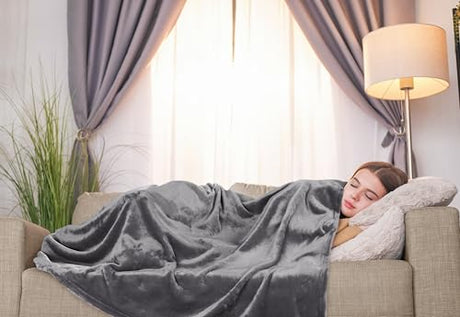 Utopia Bedding Fleece Blanket Twin Size Grey (60x80 Inches) Ultra Soft Warm Lightweight Microfiber Breathable Anti-Static Cozy Winter Bed Blanket, All-Season Home Decor Gift for Men & Women Utopia Bedding
