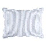 Levtex Home - Martha Stripe Quilt Set - Full/Queen Quilt and Two Standard Shams - Stripe - Blue White - Quilt (88x92in.) and Shams (20x26in.) - Reversible - Cotton Levtex Home