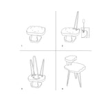 Greenage Solid Cedar Roots Dual Top End Table, 18" x 16" x 26" High Plant Stand, Sturdy Side Table Live Edge Coffee Table for Living Room Bedroom Home Decor Greenage