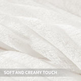 Andency Fluffy Queen Comforter Set, Super Soft White Comforters Queen Size, Winter Warm Fleece Faux Fur Bedding Set, Luxury Plush Fuzzy Bed Set 3 Pieces (1 Shaggy Comforter, 2 Pillowcases) Andency