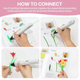 3D Pen Printing Drawing Book, Reusable Colorful Thick Paper Template with A Temperature Resistant Transparent Board, 40 Original Patterns Painting Graffiti Copy Book for Kids DIY Gift SONGTIY