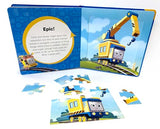 Thomas All Engines Go My First Puzzle Book - Jigsaw Puzzles for kids, 10-page board book, 5 puzzles to enjoy Phidal
