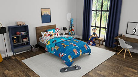 Paw Patrol Kids Bedding Super Soft Comforter and Sheet Set with Sham, 5 Piece Twin Size, (100% Officially Licensed Nickelodeon Product) By Franco Franco