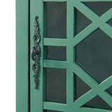 Martin Svensson Home Elegant Power Chairside End Table, 24 in x 16 in x 25 in, Antique Teal Martin Svensson Home