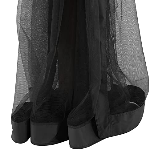 Sunjoy Universal Mosquito Netting for 12 20 ft. Gazebos, Black Sunjoy