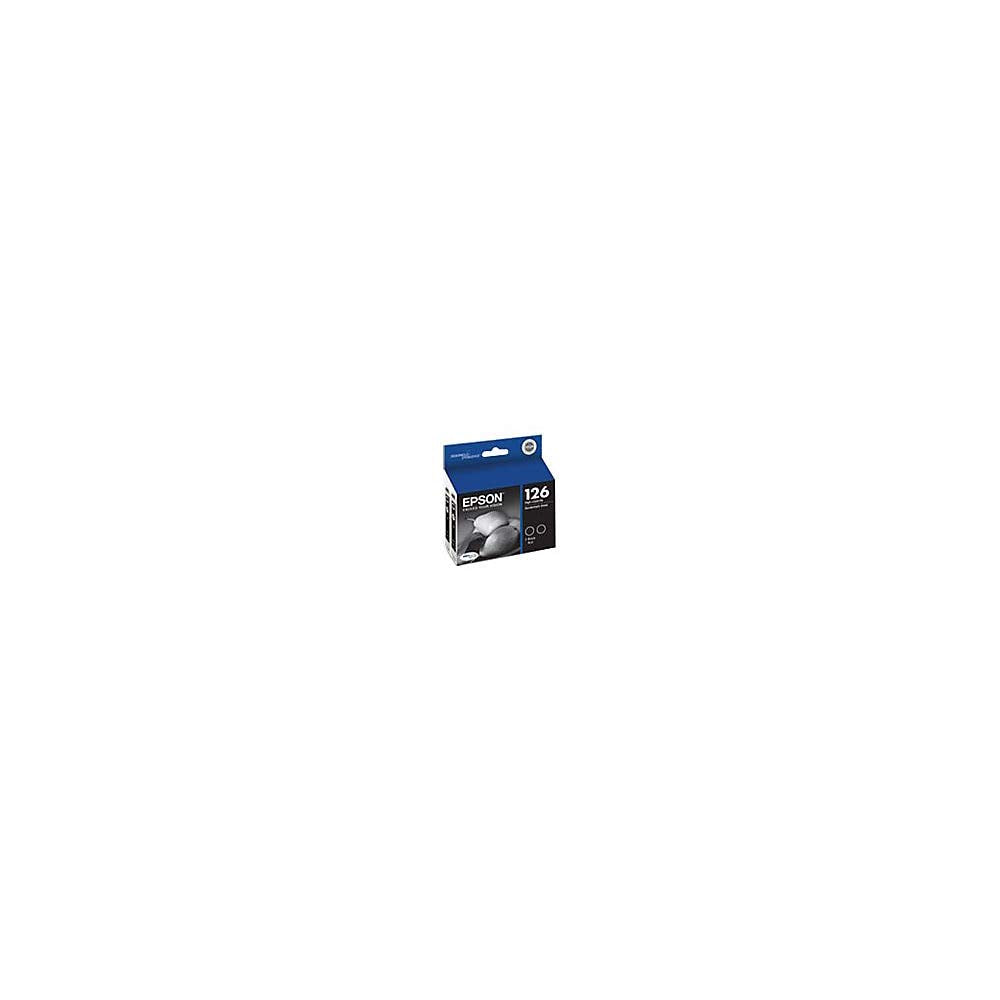 EPSON 126 DURABrite Ultra Ink Black Dual Cartridge For WF-3520, WF-3530, WF-3540, WF-520, WF-545, WF-630, WF-633, WF-635, WF-645, WF-7010, WF-7510, WF-7520, WF-840, WF-845 and other select models