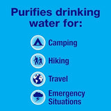 Potable Aqua Water Purification Tablets, Portable and Effective Water Purification Solution for Camping, Hiking, Emergencies, Natural Disasters and International Travel, Two 50ct Bottles, Blue potable aqua