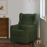 DaVinci Carter’s Arlo Swivel Rocker Recliner Chair - GREENGUARD Gold, FSC & Certi-PUR US Certified - Ultra Comfy Nursery Glider Recliner - Glider Rocking Chair for Nursery & Living Room - Forest Green DaVinci
