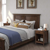 Rustic GBU Nightstands - Set of 2 Wooden Bedside Tables with Drawers for Stylish Storage GBU