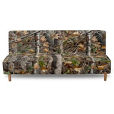 NETILGEN Home Living Room Armless Futon Cover Sofa Bed Slipcover with Elastic Bands High Stretch Sofa Slipcover Machine Washable Oak Leaf Hunting Camo NETILGEN