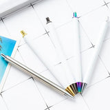 PLCPDM 6Pcs Retractable Ballpoint Pen for Heat Transfer, Sublimation Pen Blank, Heat Transfer Ballpoint Pen, 1 Count (Pack of 1) PLCPDM