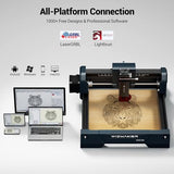 WIZMAKER 3.5W Laser Engraver, DIY Laser Engraver, Spot Size 0.04mm, Engraving Speed 12000 mm/min, Supports WiFi/Hotspot/USB, Suitable for Wood, Leather, Acrylic, and Glass Materials WIZMAKER