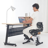 Master Massage Ergonomic Kneeling Chair with Back Support for Office -Posture Chair with Angled Seat and Backrest for Home and Office-Posture Correction Stool-Improve Your Posture Master Massage Equipment