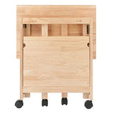 Winsome Mission 2-Shelf Wood Mobile Printer Stand, Brown (81628) Winsome