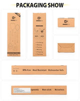 Pack of 4 Silicone Cooking Utensils Set, Non Stick Large Solid Spatulas, Heat Resistant Black Slotted Spoons, Ideal BPA Free Kitchen Turners for Frying, Mixing,Serving,Draining,Turning,Stirring BUNDLEPRO