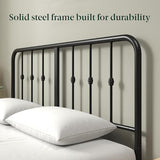 Zinus Leonardo Metal Platform Bed Frame, Victorian Spindle Style Headboard and Footboard, Heavy Duty Bed Base, Ample Underbed Space, Full Zinus