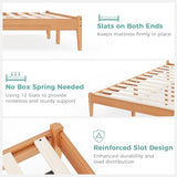 MORDEER King Size Bed Frame and Headboard, Malaysian Oak King Bed Frame with Storage, Modern Platform Bed Frame with Headboard, No Box Spring Needed, Easy Assembly, Rustic Pine MORDEER