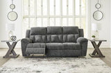 Signature Design by Ashley Frohn Contemporary Manual Reclining Sofa, Gray Signature Design by Ashley
