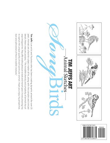 Song Birds: A Special Edition Coloring Book (Animal Sketches) Majosta