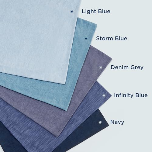 Bedsure Twin/Twin XL Comforter Set - Navy Soft Bedding for All Seasons, Cationic Dyed Bed Set, 2 Pieces, 1 Twin Size Comforter (68"x88") and 1 Pillow Sham (20"x26"+2") Bedsure