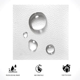 Stylish Allewie King Size Faux Leather Bed Frame with Curved Adjustable Headboard, Modern White Design Allewie