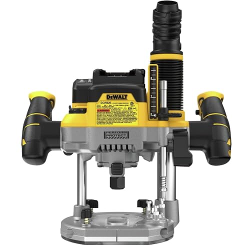 Dewalt DCW620B 20V MAX XR Brushless 2-1/4 Peak HP Lithium-Ion Cordless Plunge Router (Tool Only) - WoodArtSupply