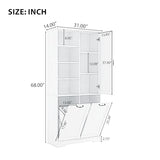 Merax Cabinet with Tilt-Out Laundry Hamper Basket, Tall Bathroom Storage Organizer Linen with Open Shelf for Home, Freestanding, Black Merax