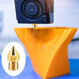 TUPARKA 40Pcs 0.4mm Ender 3 Nozzle Kit 3D Printer Nozzles MK8 Brass Extruder Nozzles for Makerbot Creality CR-10 with Storage Box TUPARKA