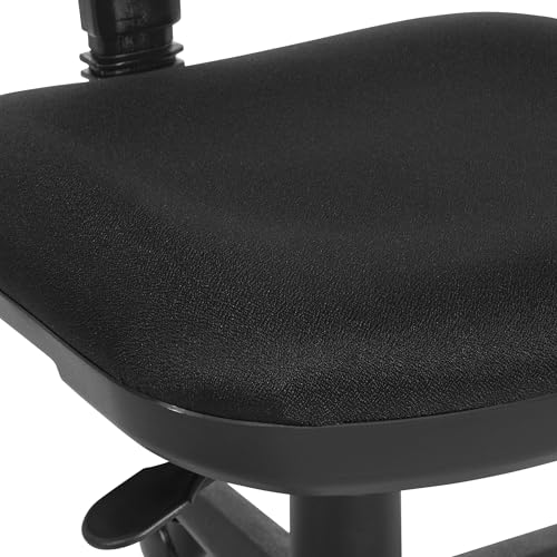 Office Star Pneumatic Sculptured Office Task Chair with Thick Padded Seat and Built-in Lumbar Support, Black Office Star Products