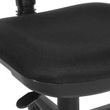 Office Star Pneumatic Sculptured Office Task Chair with Thick Padded Seat and Built-in Lumbar Support, Black Office Star Products