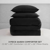 Juicy Couture Black Velour Full/Queen Comforter Set - 3 Piece Luxury Bedding Ensemble Juicy Couture
