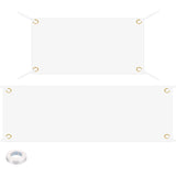 PATIKIL Blank Banners Signs to Decorate 2'x4 6' Sublimation White Banner with Hanging Rope for Business Outside Outdoor Wall PATIKIL
