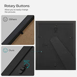 SONGMICS Picture Frames, 10 Pack Collage Picture Frames with Two 8x10, Four 5x7, Four 4x6, Photo Frame Set for Wall Gallery Decor, Hanging or Tabletop Display, Clear Glass Front, Ink Black SONGMICS