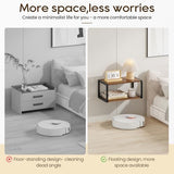 NANAGIFTREE Floating Nightstand Set of 2, Wood Bedside Shelf Wall Mounted Nightstand with Heavy-Duty Frame, Floating Bedside Table for Bedroom, Bathroom, Kitchen, (Vintage Brown, 2 Pack) NANAGIFTREE