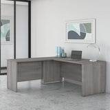 Bush Business Furniture Studio C 72W x 30D L Shaped Desk with 42W Return in Platinum Gray Bush Business Furniture