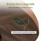 LITTLE TREE Round Dining Table for 4-6 People, 47 Inches Dining Room Table with Wooden Pedestal Base, Brown Dinner Tables, Circle Kitchen Tables for Dining Room, Kitchen, Living Room(Table Only) LITTLE TREE