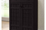 Baxton Studio Glidden 1- Drawer Shoe Storage Cabinet, Dark Brown (91-4518-HiT) Baxton Studio