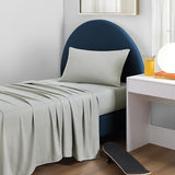 Casual Living Twin Sheets Set 3 Piece Cooling Sheets with 1 Pillowcase Soft Microfiber Hypoallergenic Washable Bed Set Deep Pocket Lightweight Bedding Elasticized for Dorm or Bunk, Twin, Sage Green CASUAL LIVING