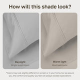 California Design Den Full/Queen Size Duvet Cover - Winner Good Housekeeping Best Bedding Awards 2025-400 Thread Count Sateen, 100% Cotton Comforter Cover, Button Closure & Corner Ties - Light Grey California Design Den