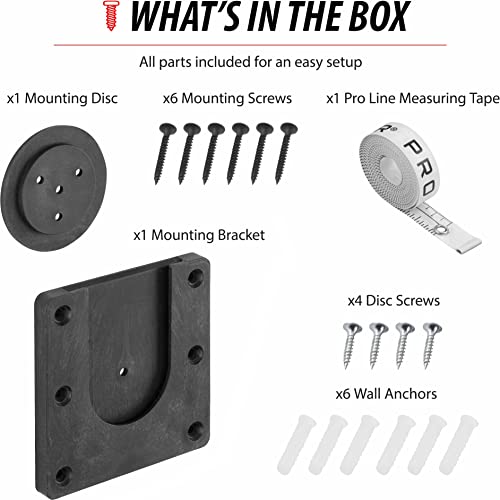 Viper QuickFit Dartboard Mounting Bracket with Viper Pro Line Oche Tape,Black Viper